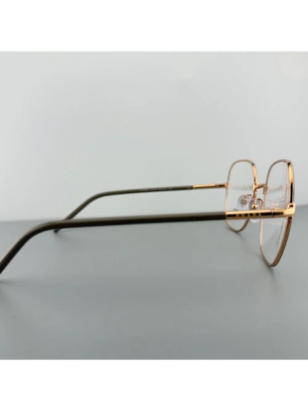 Prada Eyeglasses Frames VPR56W 02H-1O1 Rose Gold Black Square Wire Rim 54-19-140
